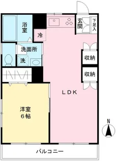 ハイツこばると【1階】の間取り