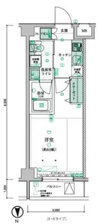 リヴシティ西早稲田【2階】の間取り