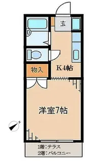 レジデンス渋谷【1階】の間取り