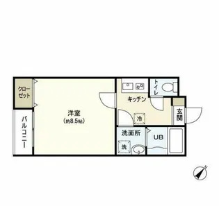 TROIS五輪【1階】の間取り