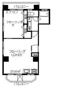 コスモ和光【7階】の間取り