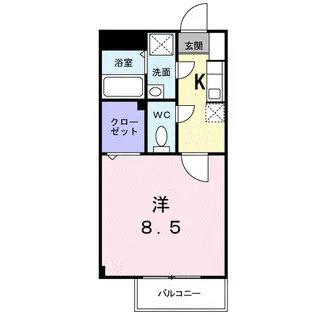 モンペール【1階】の間取り