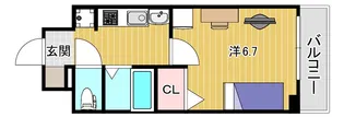 エステムプラザミッドプレイス【2階】の間取り
