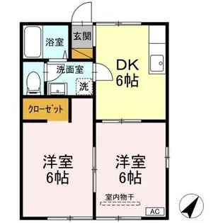 アゼリア B【1階】の間取り