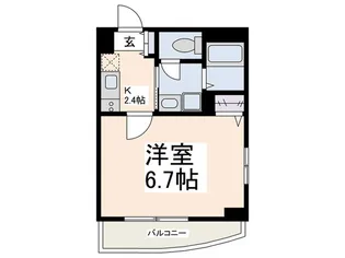 ヒルズフォ-ユ-【4階】の間取り