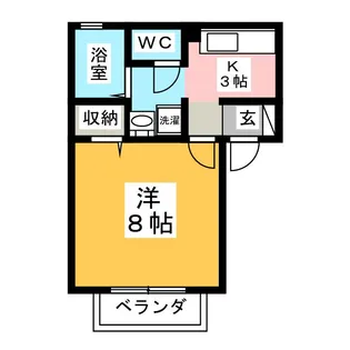 シャトレーライフ【1階】の間取り