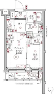 クレイシアIDZ中馬込【4階】の間取り
