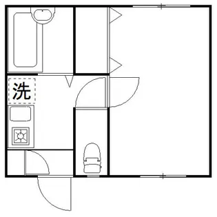 三ッ沢東町アパート【1階】の間取り