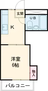 ハウス白ユリ【1階】の間取り
