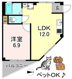 丸完ビル【3階】の間取り