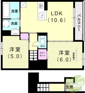 Monarch.A.西明石【2階】の間取り