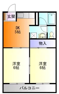 メゾンビューラー【2階】の間取り