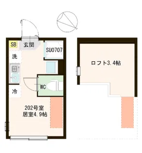 ハーモニーテラス成田東IV【2階】の間取り