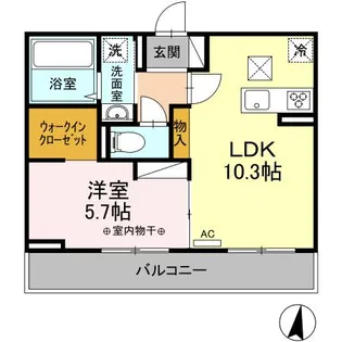 Cozy Court【1階】の間取り