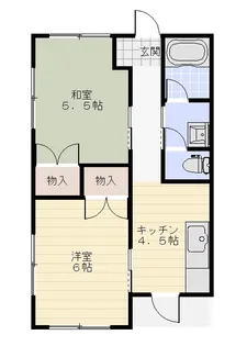 ペアハイツ【2階】の間取り