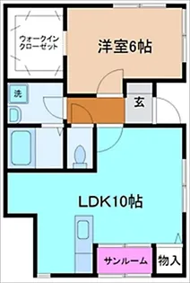 カサスール【1階】の間取り