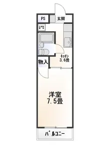 スギヤママンション2【4階】の間取り