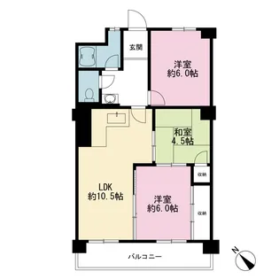 平戸グリーンハイツ【4階】の間取り