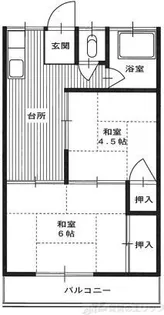 第2吉田文化【2階】の間取り