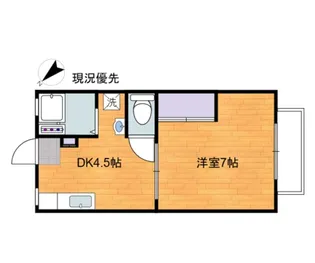 ドエルパークサイド【2階】の間取り