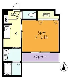 ハイツボンヌジェルネ【4階】の間取り