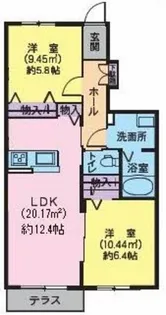 プロヌーブ南小泉【1階】の間取り