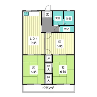 第2名正ハイツ【3階】の間取り