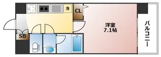 レオンコンフォート難波サウスゲート【11階】の間取り