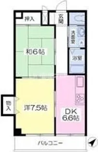 EAST HILLS【2階】の間取り