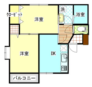 リオンシャトーA【2階】の間取り