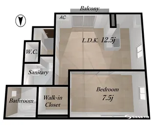 山形県山形市南館1【アパート】の間取り