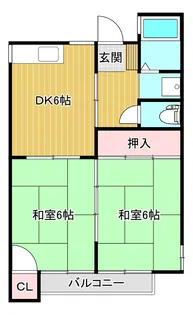 スカイタウン粟山【1階】の間取り