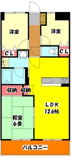 ガーデンタカラ宮代台【2階】の間取り