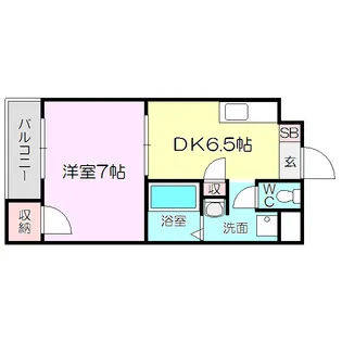 プランドールSakae2【9階】の間取り