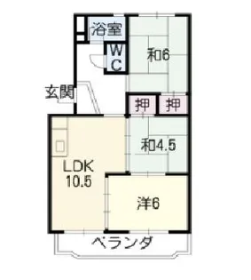フラッツ エポック【3階】の間取り