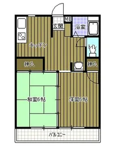 MAKIコーポ【1階】の間取り