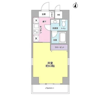 東京都台東区上野2【マンション】の間取り