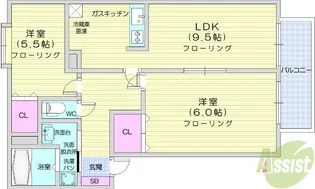 コートアフィニティ【2階】の間取り