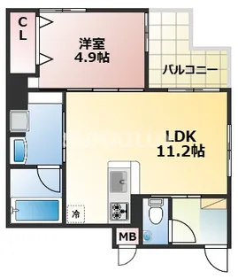 APEX神園【2階】の間取り