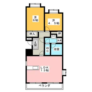 ハイツ幸伸A【3階】の間取り