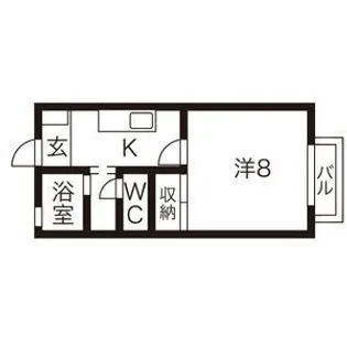 グリシーヌ【1階】の間取り