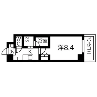 ビエラコート須磨【2階】の間取り