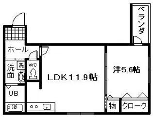ラ・フェスタ池尻【3階】の間取り