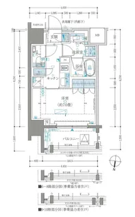 ザ・パークハウスアーバンス白金【10階】の間取り