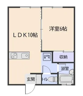 メゾンドブリックII【1階】の間取り