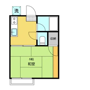コーポ冨久屋【2階】の間取り