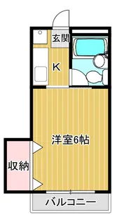 1Kの間取り画像