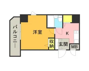 福岡県久留米市中央町【マンション】の間取り