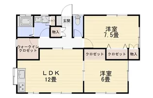 茨城県神栖市知手中央5【一戸建】の間取り