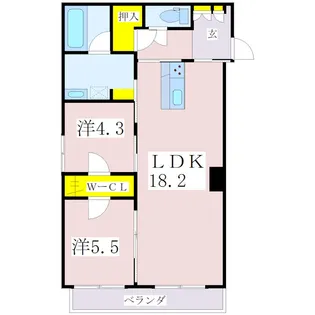 鹿児島県鹿児島市東谷山1【マンション】の間取り